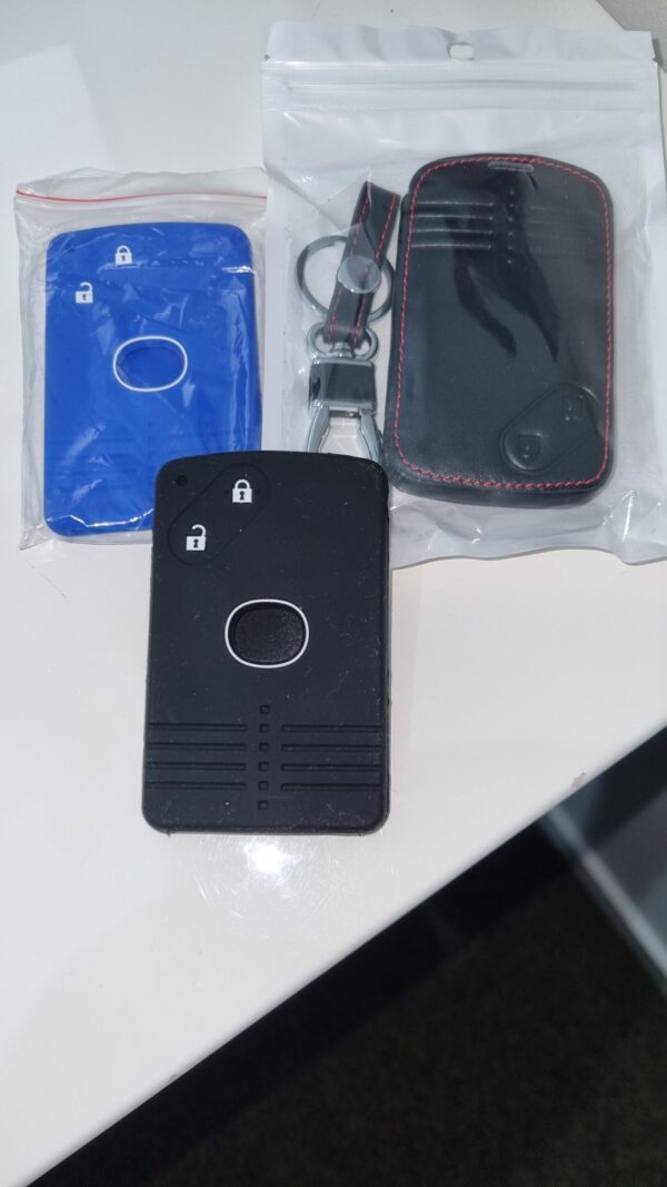 Rubber and Leather Card Key Remote Cases (Multiple Colours)