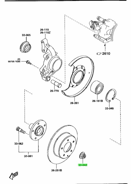 Genuine CV Axle Nut