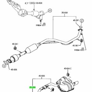 Exhaust Pipe Studs, Nuts, Spring set