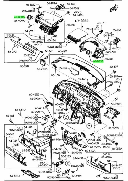 Mazdaspeed 3 Drivers Side Air Vent