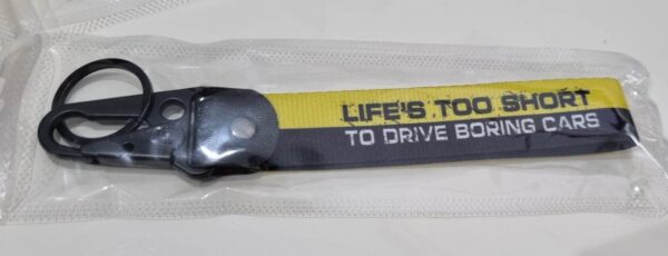 Lifes too short - to drive boring cars keychain Jet Tags