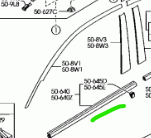 MS3 Gen 1 Window/Door Weather Strips (Plastic Strip)