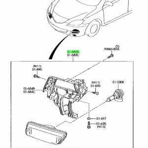 Mazdaspeed 3 Fog Lights (Genuine / Aftermarket)