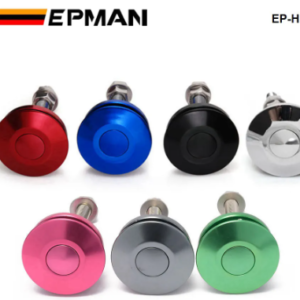 EPMAN Universal Push Button Billet Hood Pins Lock Clip Kit Car Quick Latch EP-HP006