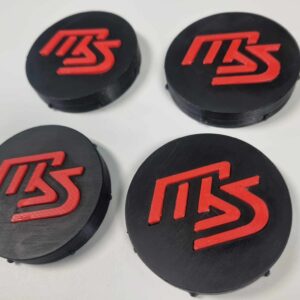 3D Printed MS Logo Centre Caps (set of 4)