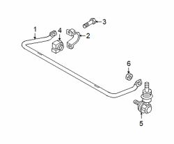 MS3 Gen1 Rear Sway Bar Brackets & Bolts