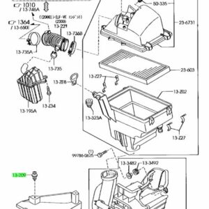 Mazda Intake Push Clips