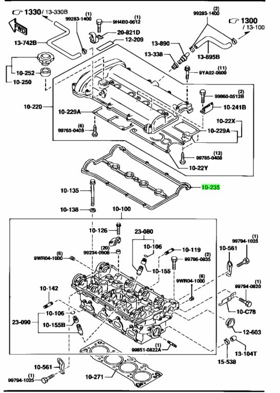 Mazda MX5 / Miata Valve Cover Gaskets