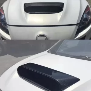 Real Carbon Fiber Scoop Bonnet Hood Vents Kit Cold Air Intake For MAZDA 3 2D 4D Sedan 5D Hatchback Mazdaspeed MPS 2010-2013 12