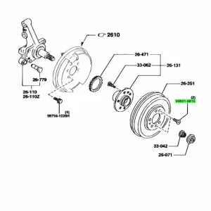 OEM Brake rotor screws Drum and Disc