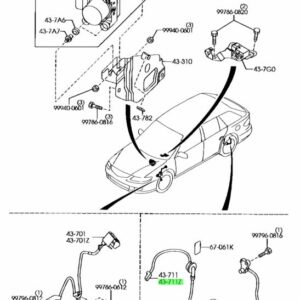 Mazdaspeed 6 Rear ABS Wheel Speed Sensor Pair