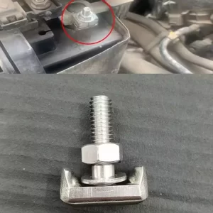 T-Bolt Stainless Steel Battery Terminal Connector Screw for VW, Mazda, Ford, Land Rover, BMW