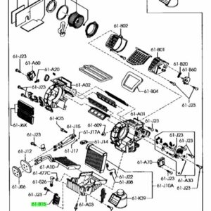 Mazda 2 3 5 New Heater Blower Motor Resistor Regulator BP4K61B15
