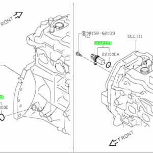 Nissan crankshaft Position Sensor Fits QR20DE QR25DE 237316N21A Genuine / Aftermarket