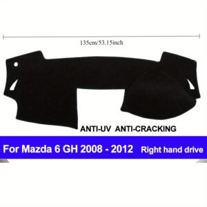 Mazda 6 GH 2008 to 2012 Dashboard Cover Anti Glare Non Slip Dash Mat