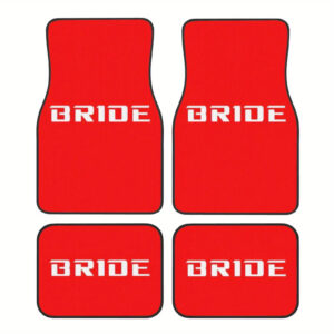 Red "Bride & Groom" Wedding Car Floor Mats