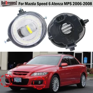 Mazdaspeed 6 / Atenza MPS LED Angel Eye Fog Light Upgrade (Pair) – High Output 30W
