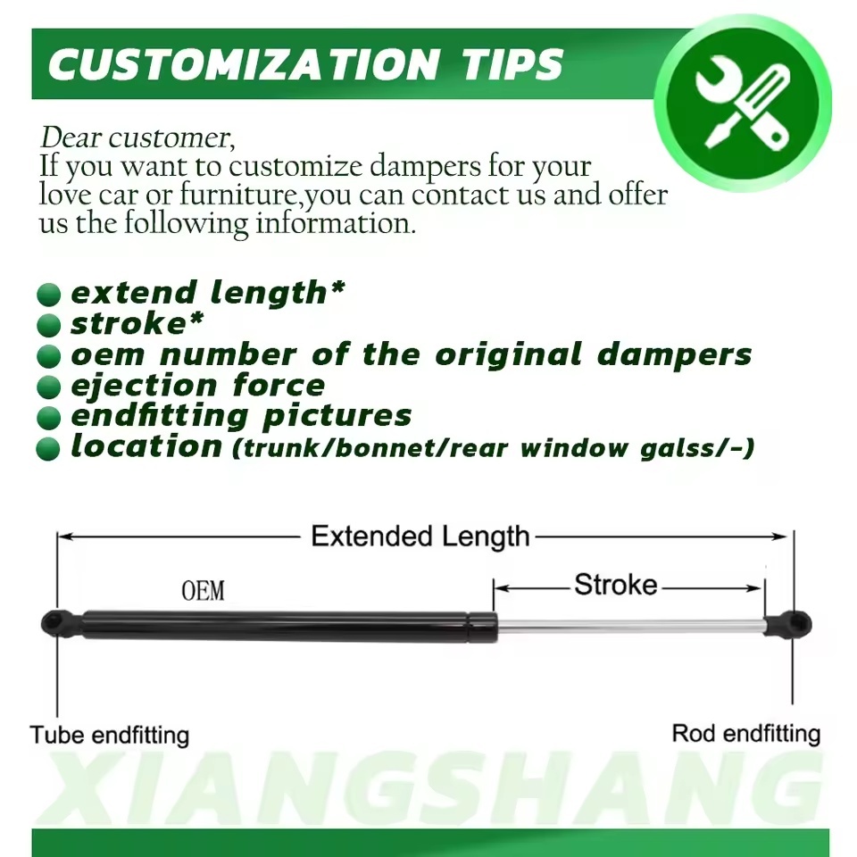 2003-2008 Mazda 6 Atenza GG With Spoiler Sedan 279mm Trunk Boot Gas Lift Supports Struts - Pairs - Image 8