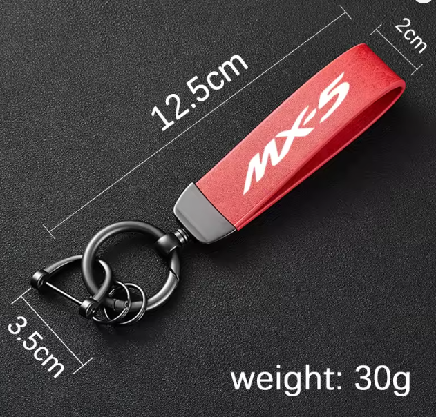🔑 High-Grade Leather Car Keychain Holder Keyring – Mazda MX-5 RF ND / MX5 - Image 4