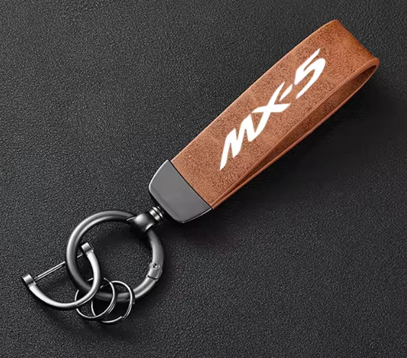 🔑 High-Grade Leather Car Keychain Holder Keyring – Mazda MX-5 RF ND / MX5