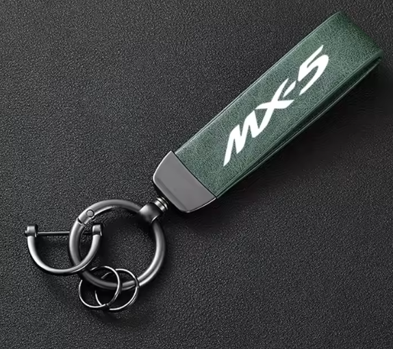 🔑 High-Grade Leather Car Keychain Holder Keyring – Mazda MX-5 RF ND / MX5 - Image 5