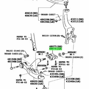 Genuine Toyota / Lexus Front Lower Control Arm Bracket – 48076-30020